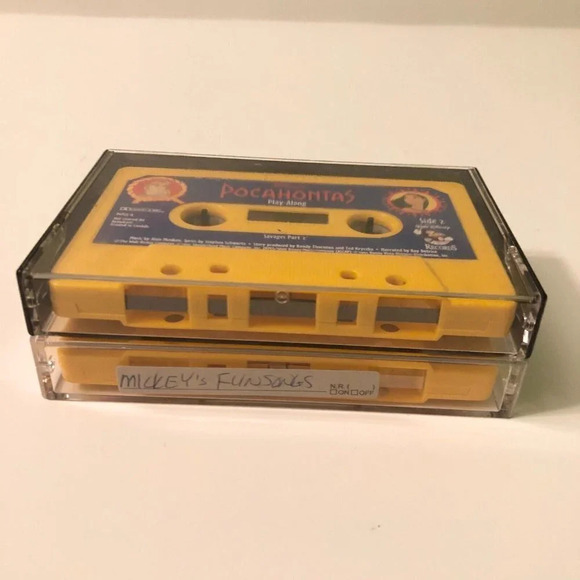 Vtg 1995 Pocahontas Play Along Cassette Tapes Only Lot of  2 - Picture 4 of 8